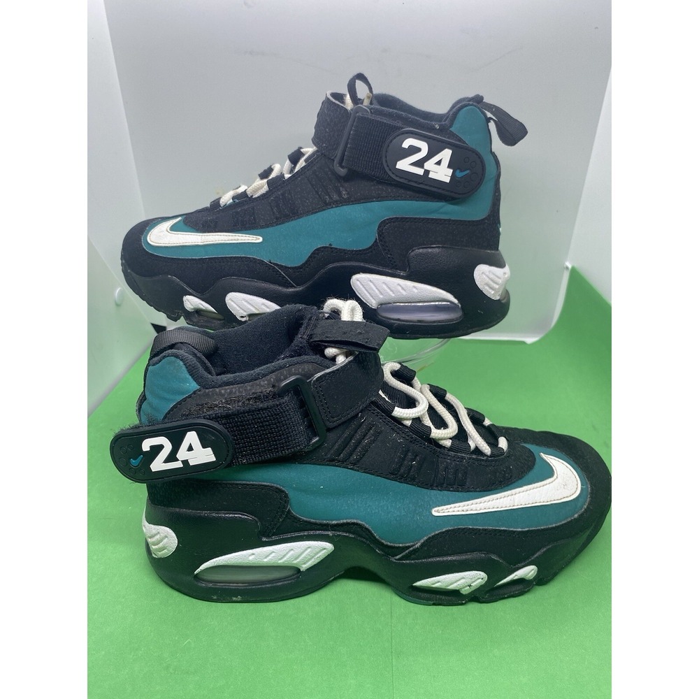 Nike Air Griffey Max 1 Freshwater Kids 6 Black Green 437353-034
